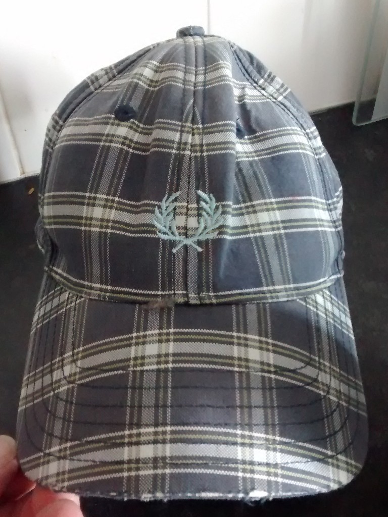 fred perry tartan cap